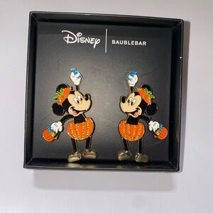 Disney baublebar Mickey Mouse pumpkin Halloween earrings